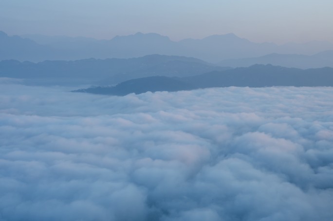 巫峡口 云海 延时 日出