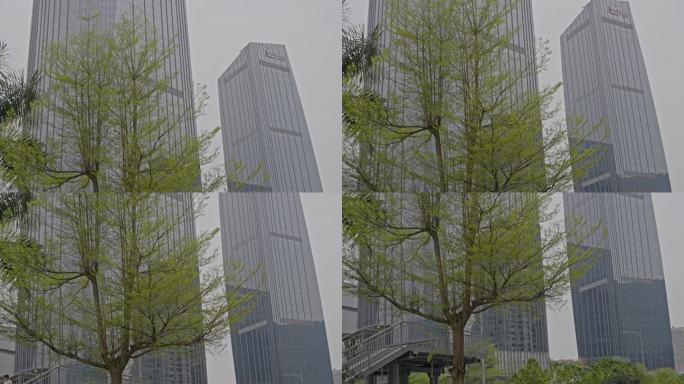 4K升格实拍羊城广州天河路太古汇广场高楼