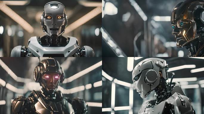 人工智能机器人特效视频合集片段素材