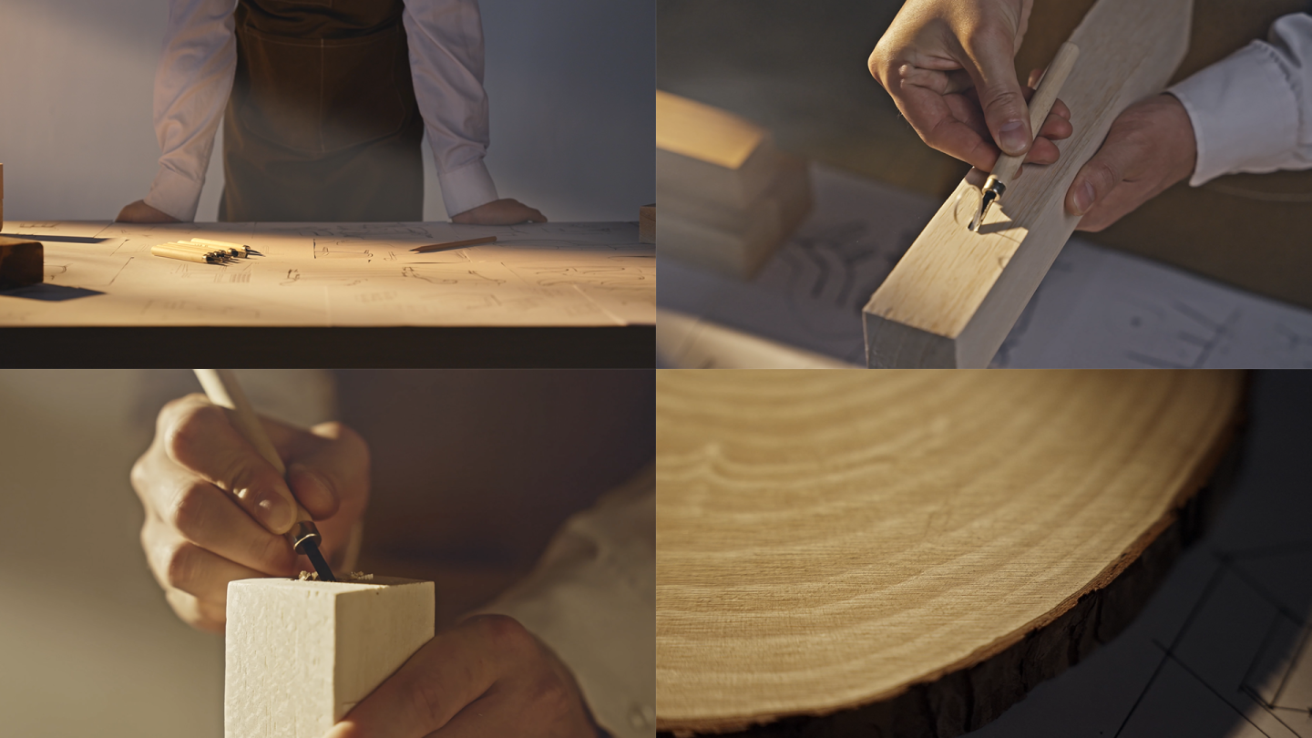 木工工匠唯美意境匠心家具设计素描