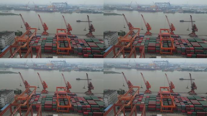 广州港口。黄埔港