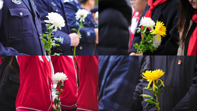 各界人士祭奠英雄 烈士陵园献花