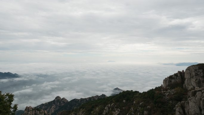 泰山山顶云海日出