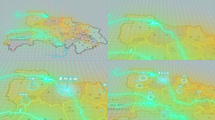 湖北省地图 4K