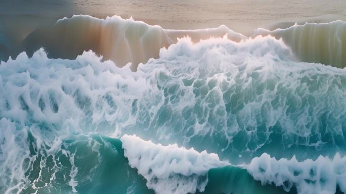 大海合集 翻滚海浪  海底世界 唯美浪花