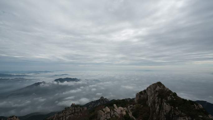 泰山山顶云海日出