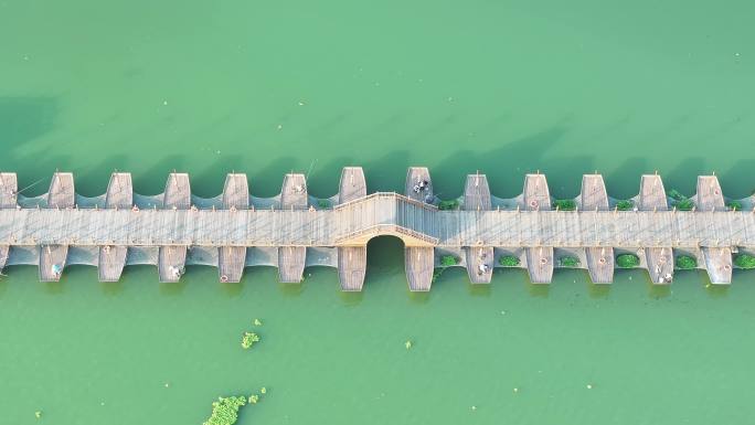 4K-Log-航拍严州古城老虎湾的青云桥