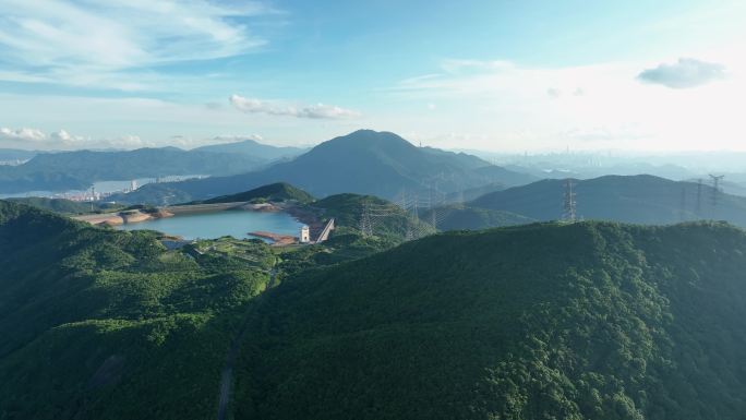 园山风景区 青山 绿水 森林 风景