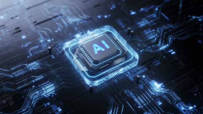 科技AI智能芯片C4D+AE场景工程文件