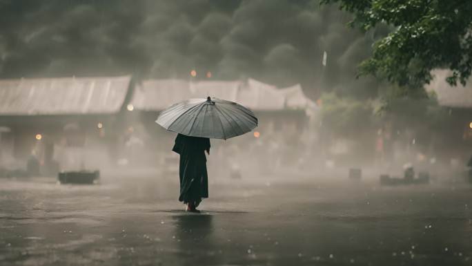 清明江南烟雨