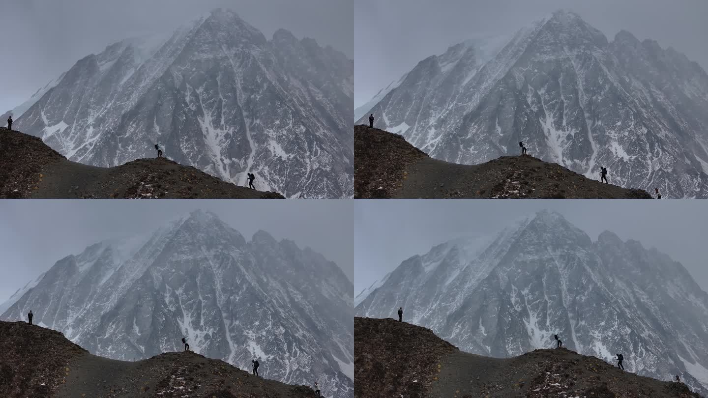 4K航拍甘孜亚拉雪山