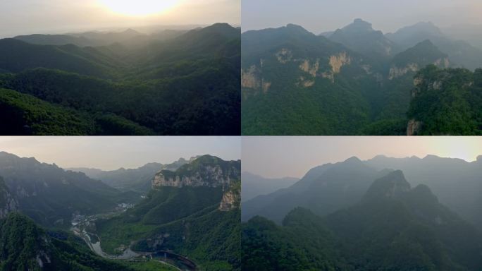 太行山风光风景山脉峡谷山谷