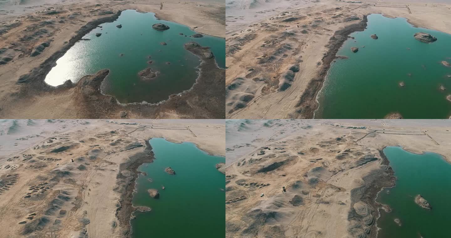 新疆哈密：戈壁深处惊现“水上”雅丹景观