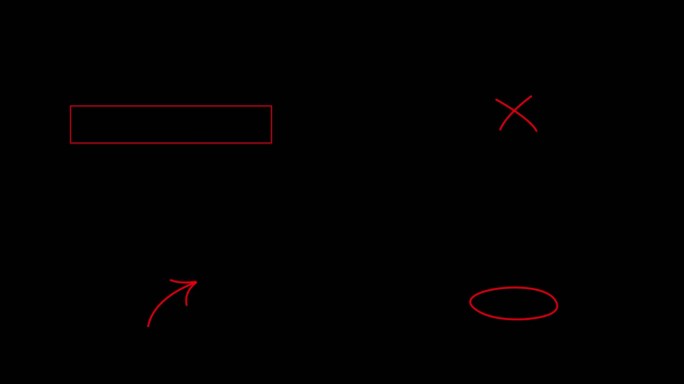 常用划重点线条、方框、箭头【ae工程】