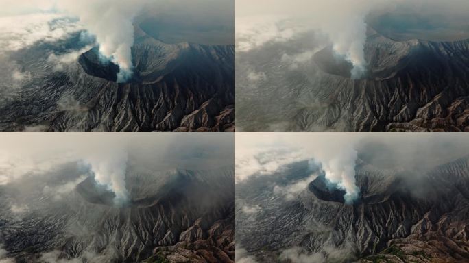 航拍Bromo火山云海