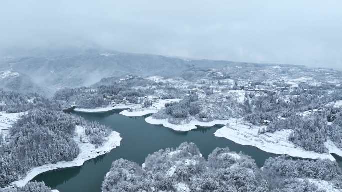 纳雍县县城雪景3分钟4k