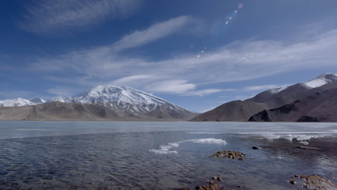 新疆自然景观 航拍 大自然 雪山之巅