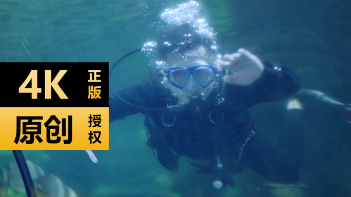 海洋馆潜水员