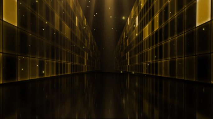 金色粒子空间走廊