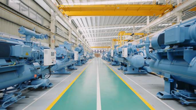 工厂机械自动化运作生产线