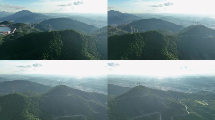 园山风景区 青山 绿水 森林 风景