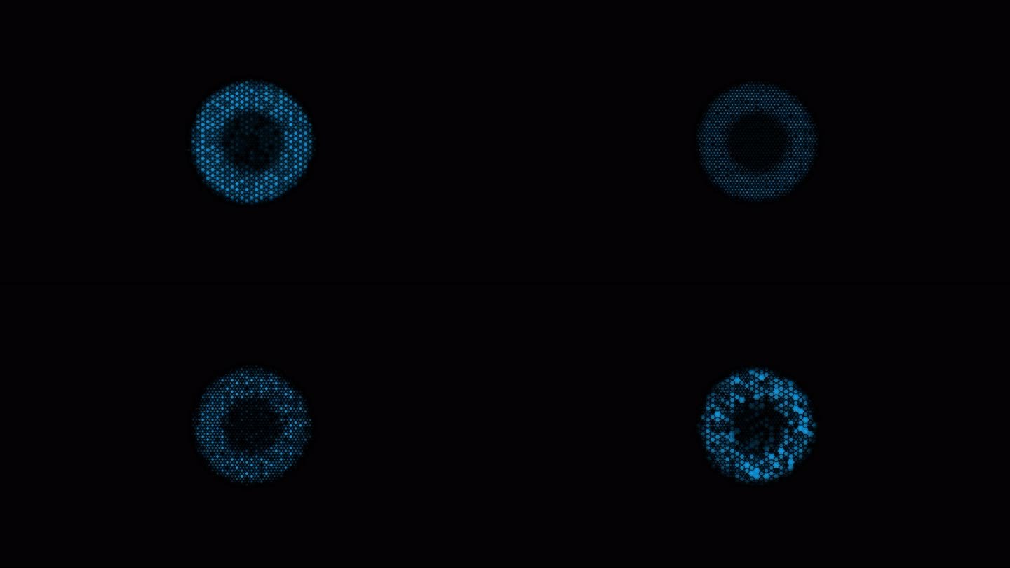 【10组8k】蜂窝科技感扩散波AE模版