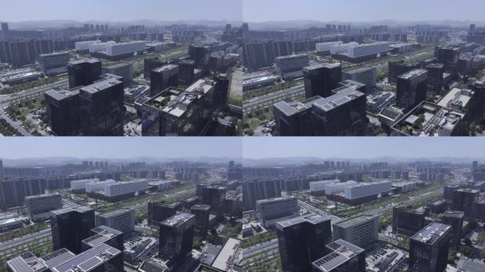 浙江杭州余杭EFC未来科技城4K原创航拍