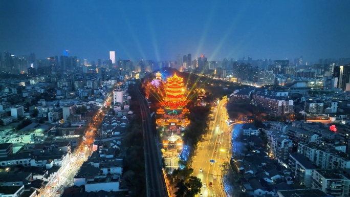 武汉黄鹤楼夜景