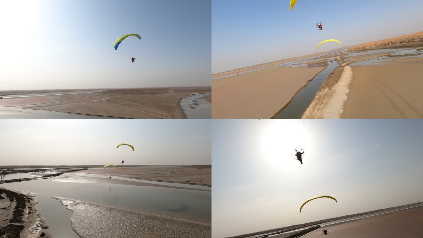 滑翔伞穿越机极限运动