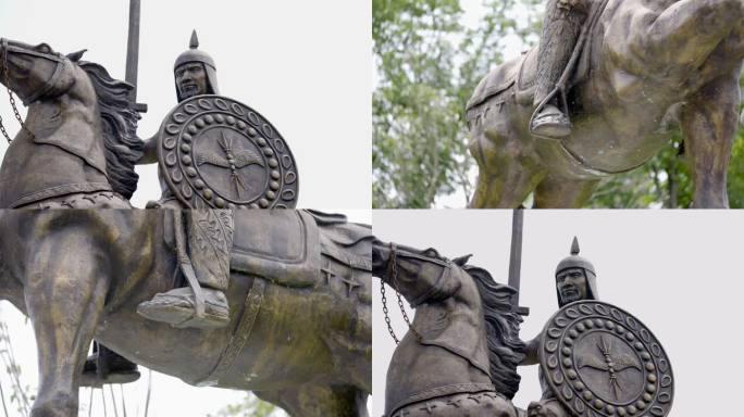 古代西方战争将军雕像