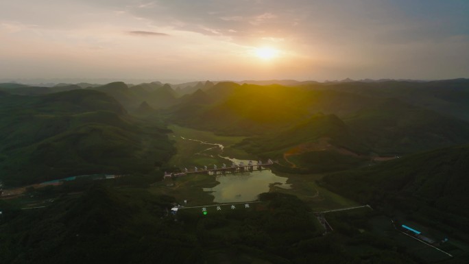 龙头水库青山绿水