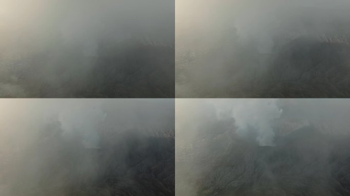 航拍Bromo火山云海