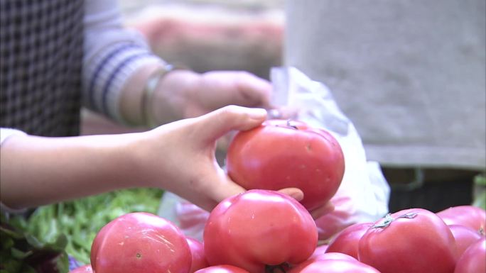 菜市场 西红柿 番茄 外观 挑选 选购