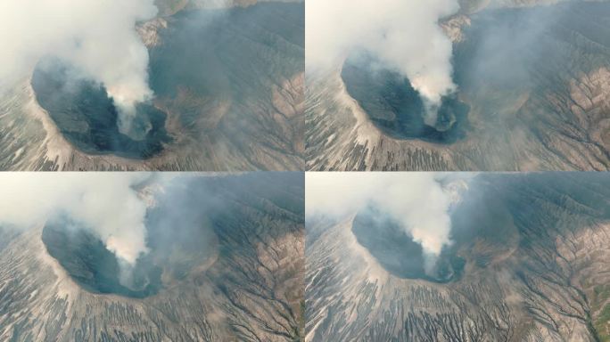 航拍Bromo火山云海