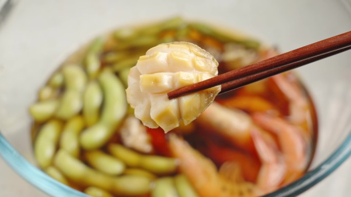 糟卤食物糟卤虾糟卤毛豆糟卤小鲍鱼制作