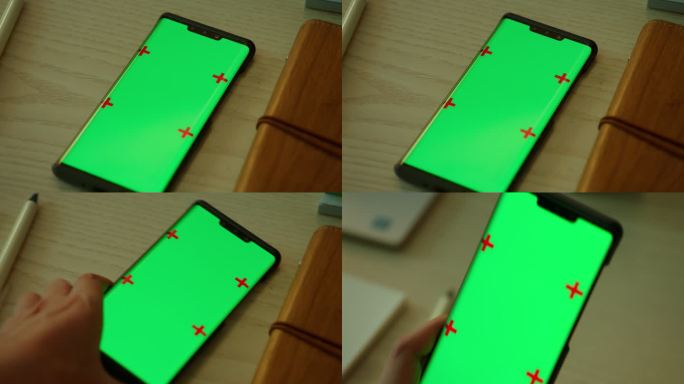 实拍绿幕抠图操作手机