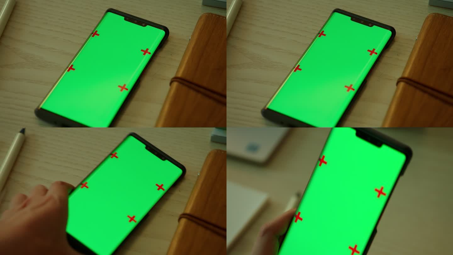 实拍绿幕抠图操作手机