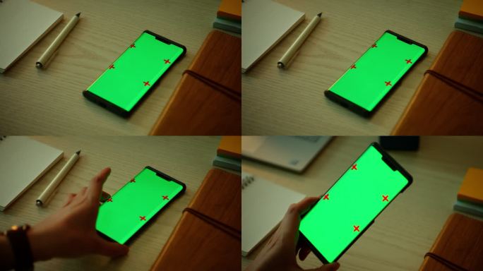 实拍绿幕抠图操作手机
