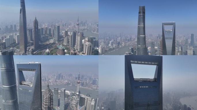 【4K合集】上海环球金融中心航拍