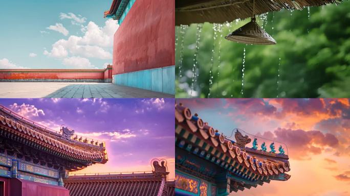 中国古建筑北京故宫视频素材