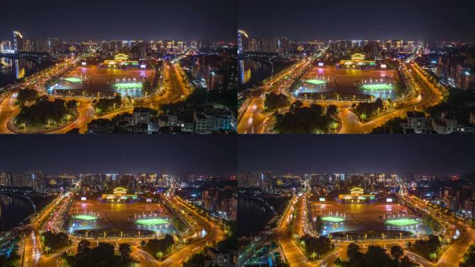 揭阳楼夜景延时