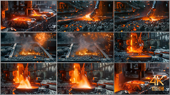 钢铁厂 炼钢厂 炼钢炉 铁水 国家重工业