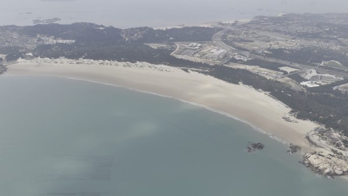 4K航拍 平潭 沙滩 清澈海水 海岸