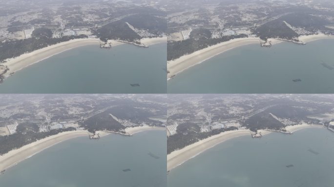 4K航拍 平潭 沙滩 清澈海水 海岸