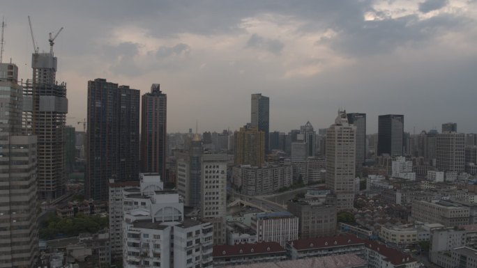 上海 航拍 实景 空镜 城市