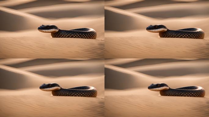 沙漠蛇侧绕组的慢动作