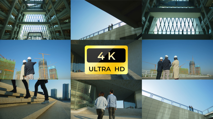 商务交谈交流洽谈场景画面