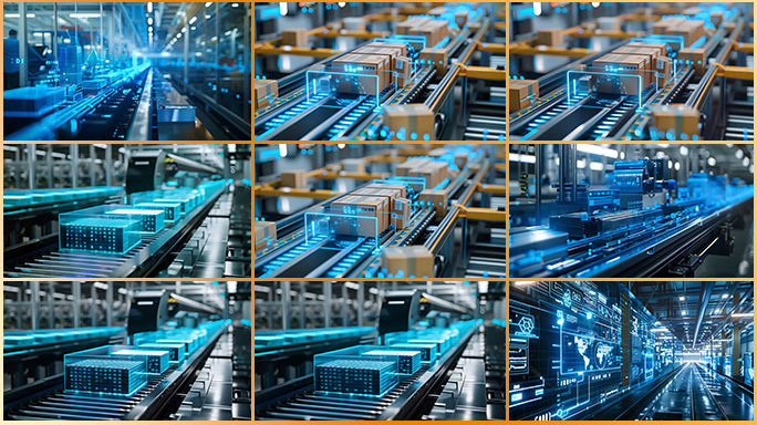 数字化智慧物流运输 AI自动识别分拣配送