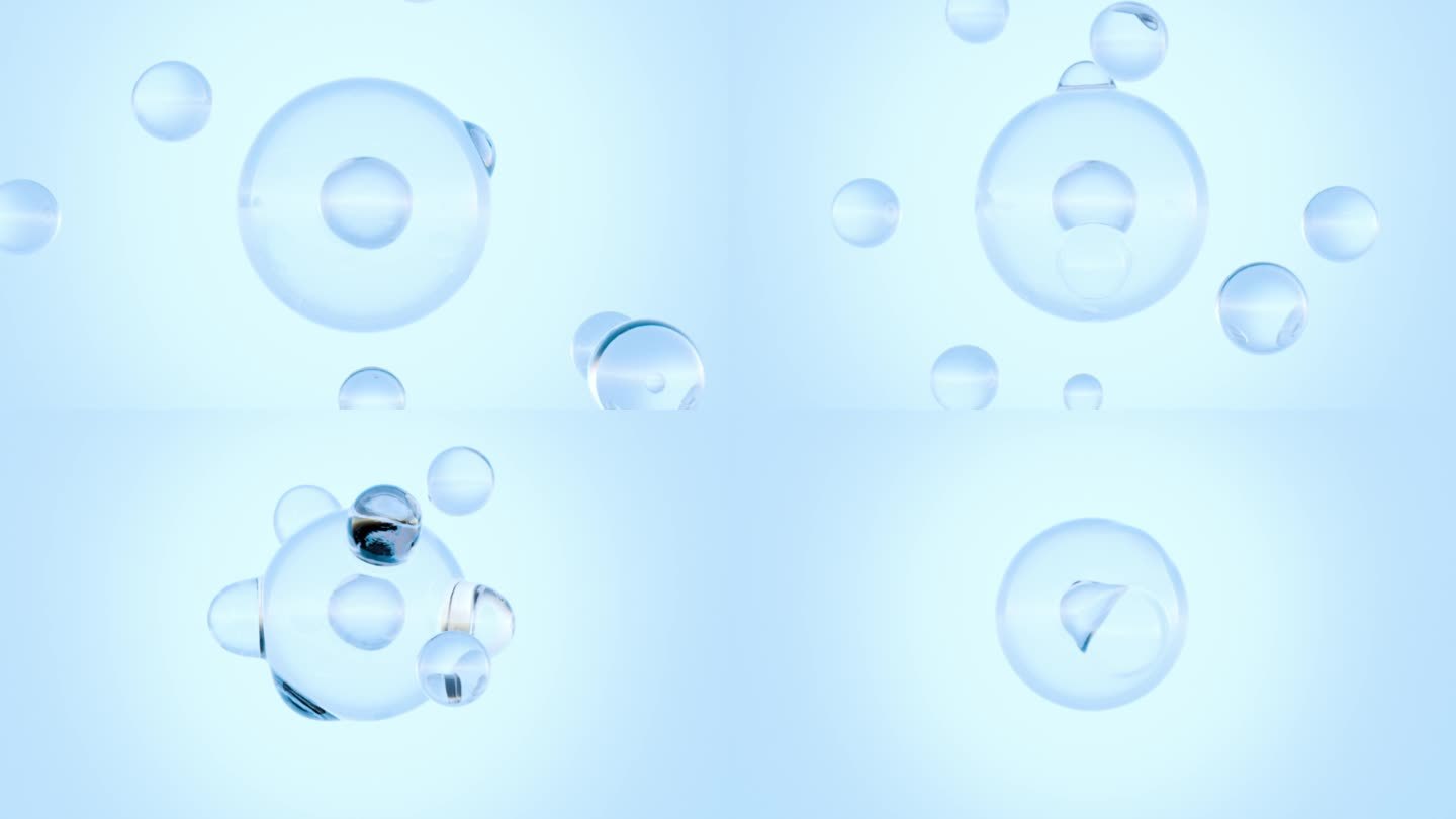 水分子水细胞3D渲染