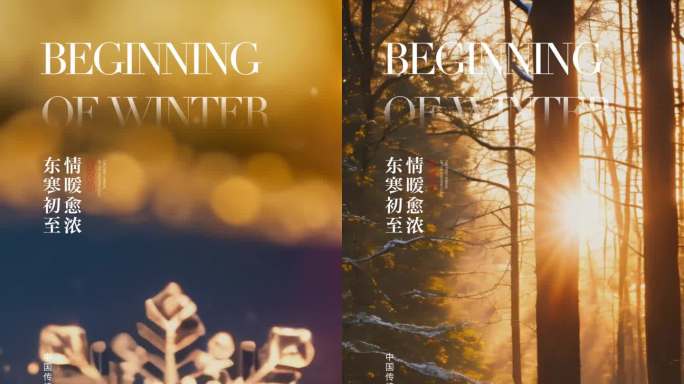 立冬小寒大寒二十四节气模板